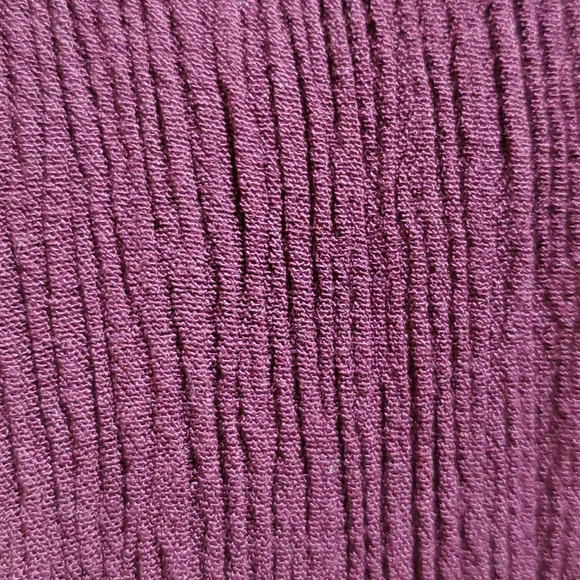 Torrid crepe wide leg burgandy comfort pants with pockets - Picture 8 of 9